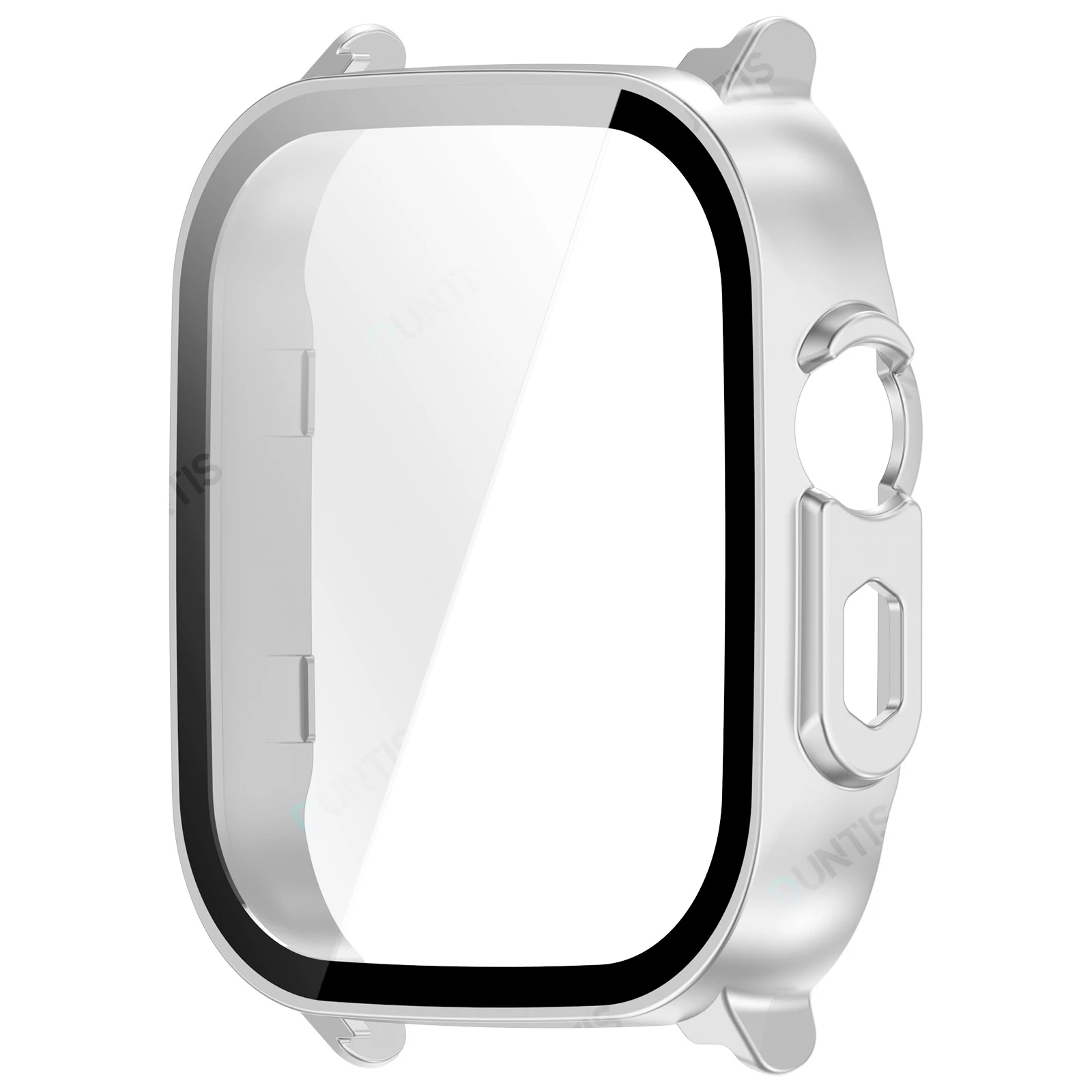 All-Around Protective Glass + PC Bumper Case for Smartwatch, Anti-scratch Screen Protector Cover.