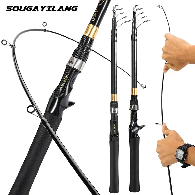 blackhawk fishing pole KastKing II Telescopic Casting/Spinning Rod Pro Tackle World modulus 30 KastKing BlackHawk II Fishing Rod