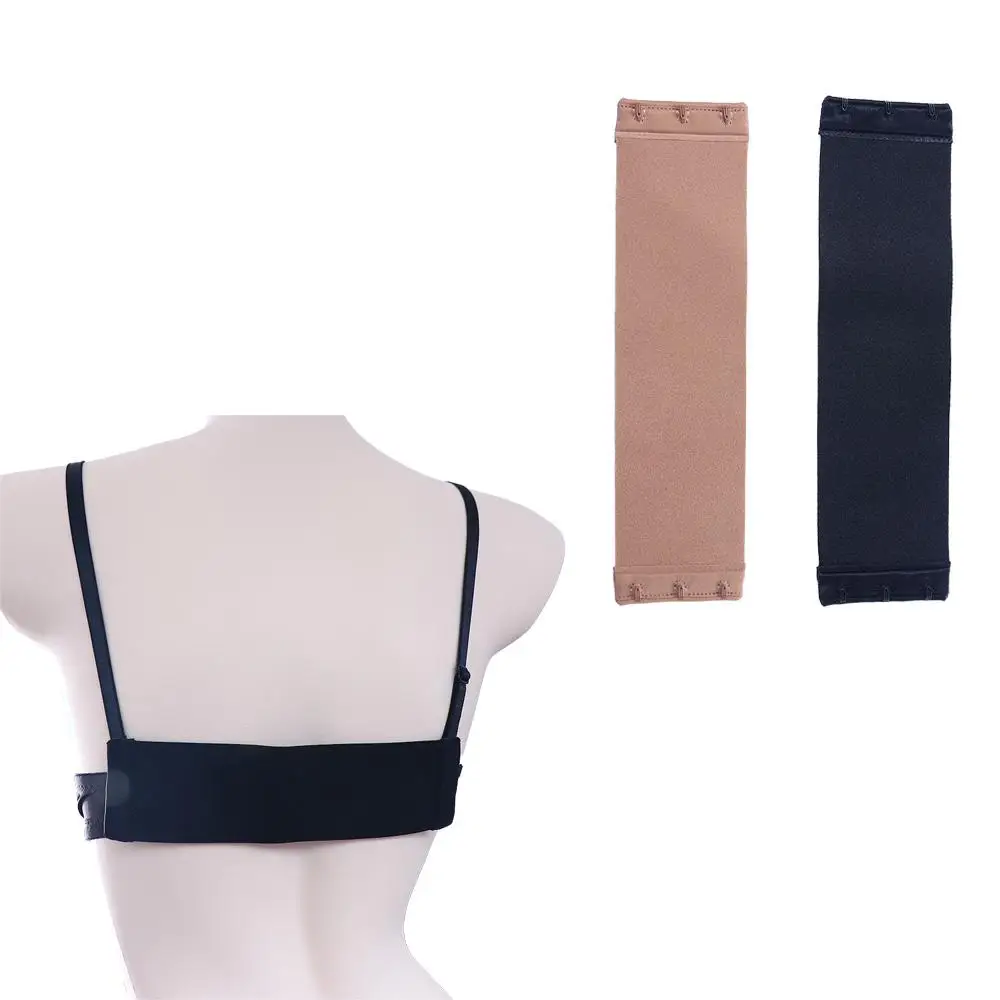 Invisible Adjustable 3 Hooks Solid Color Elastic Band Bra Buckle Extension Buckle Bra Accessories Transparent Bra Extender