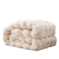 Bubble Rabbit Blanket Flannel Four Seasons Nap Sofa Blanket Coral Velvet Leisure Air Conditioning Cover Blanket 2