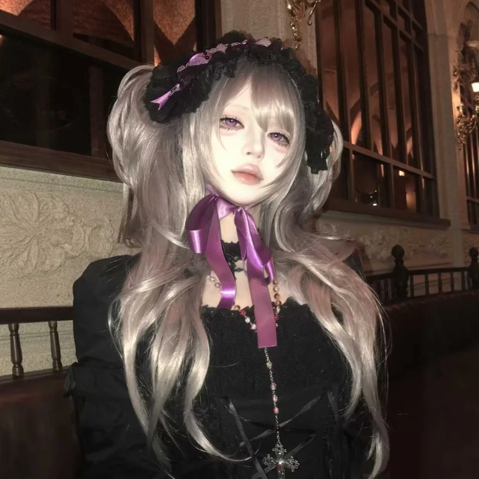 Synthetic Blonde Wig for Women with Curly Ponytail