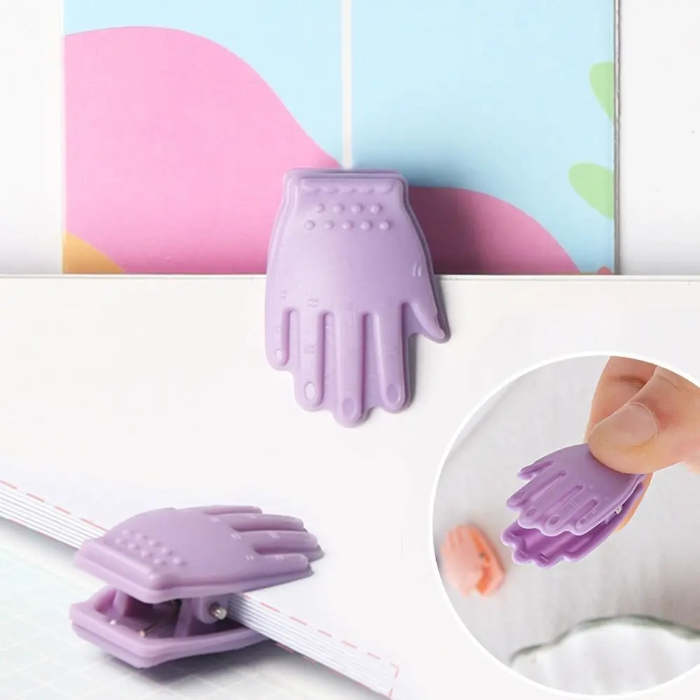 

10PCS Paper Clamps Mini Palms Paper Clip Memo Clip DIY Craft Palms Bookmark Clip Decorative Binder Clips File Paper Folder Clip