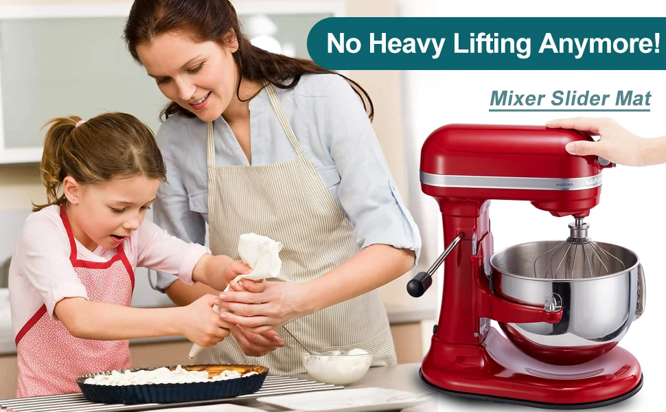Sliding Mat for Kitchenaid Mixer, Mover Slider Mat Pad for 5-8 Qt Bowl-Lift Stand Mixer, Kitchen Appliance Slider Mat Compatible