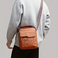 Neutral style men's and women's business single shoulder bag, suitable for business trips, made of PU material - Image 5