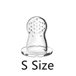 Silicone Baby Food Nibbler & Feeder for Infants - Safe Fruit and Vegetable Teething Soother (Nipple S)