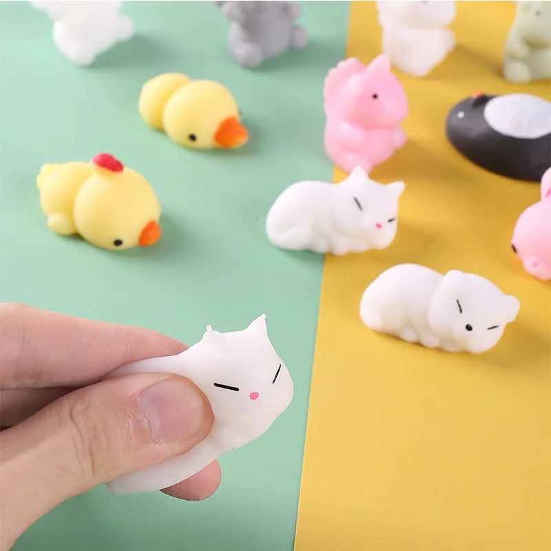 

Super cute animal sensory stress relief squeeze toys anti-stress mini toys kids game hand simple dimple relax toys J58