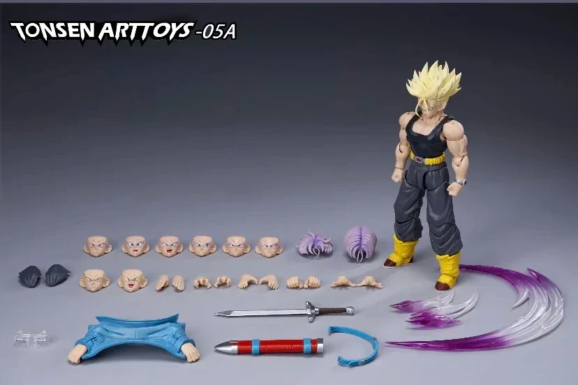 Tonsenarttoys-ドラゴンボールアクションフィギュア,shfトランクス
