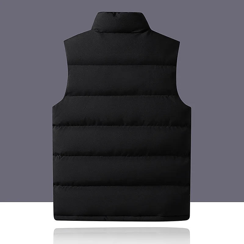 Solid color cotton vest vest vest padded warm cotton vest men jacket mens coat