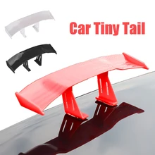 

Car Small Tail Wing Modified Auto Styling Exterior Decoration Carbon Fiber Look Car Tail Air Deflector Spoiler Black White Red