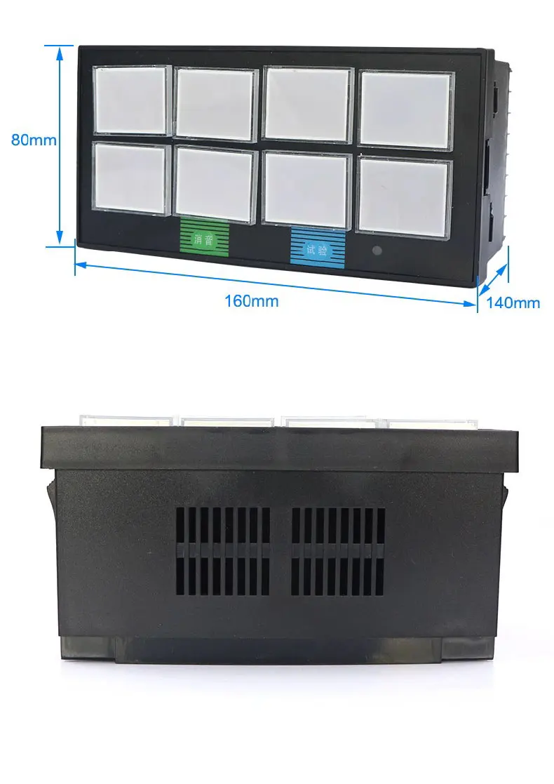Intelligent 8‑Channel LED Alarm Annunciator Panel AC220V/DC24V for Safety Monito