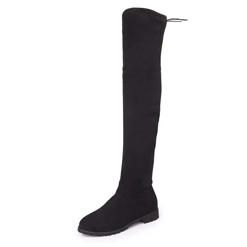 Sexy Over The Knee Boots Women Female Women Shoes Suede Long Women Boots Winter Fashion Thigh High Boots Winter Shoes Plus Size