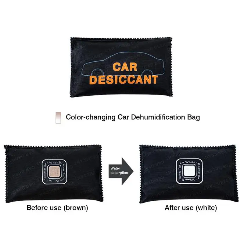 Car Dehumidifier Desiccant Dehumidifier Bag Reusable Silica Gel Moisture Absorbing Bag Multifunction for Wardrobe Shoe Cabinet
