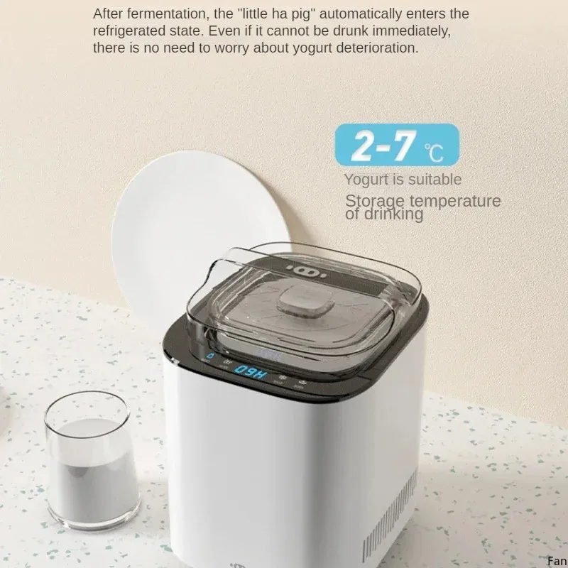800ml Yogurt Machine Automatic Refrigerated Natto Rice Wine Milk Fermentation Smart Sour Household Small Kitchen Appliance