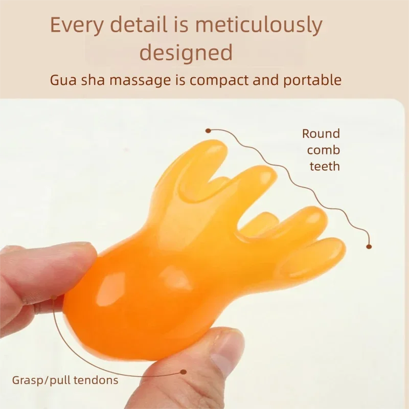 Head Massage Comb Resin Octopus Head Massage Comb Head Dredging Scalp Meridian Comb Acupuncture SPA Gua Sha Health Massage Tool