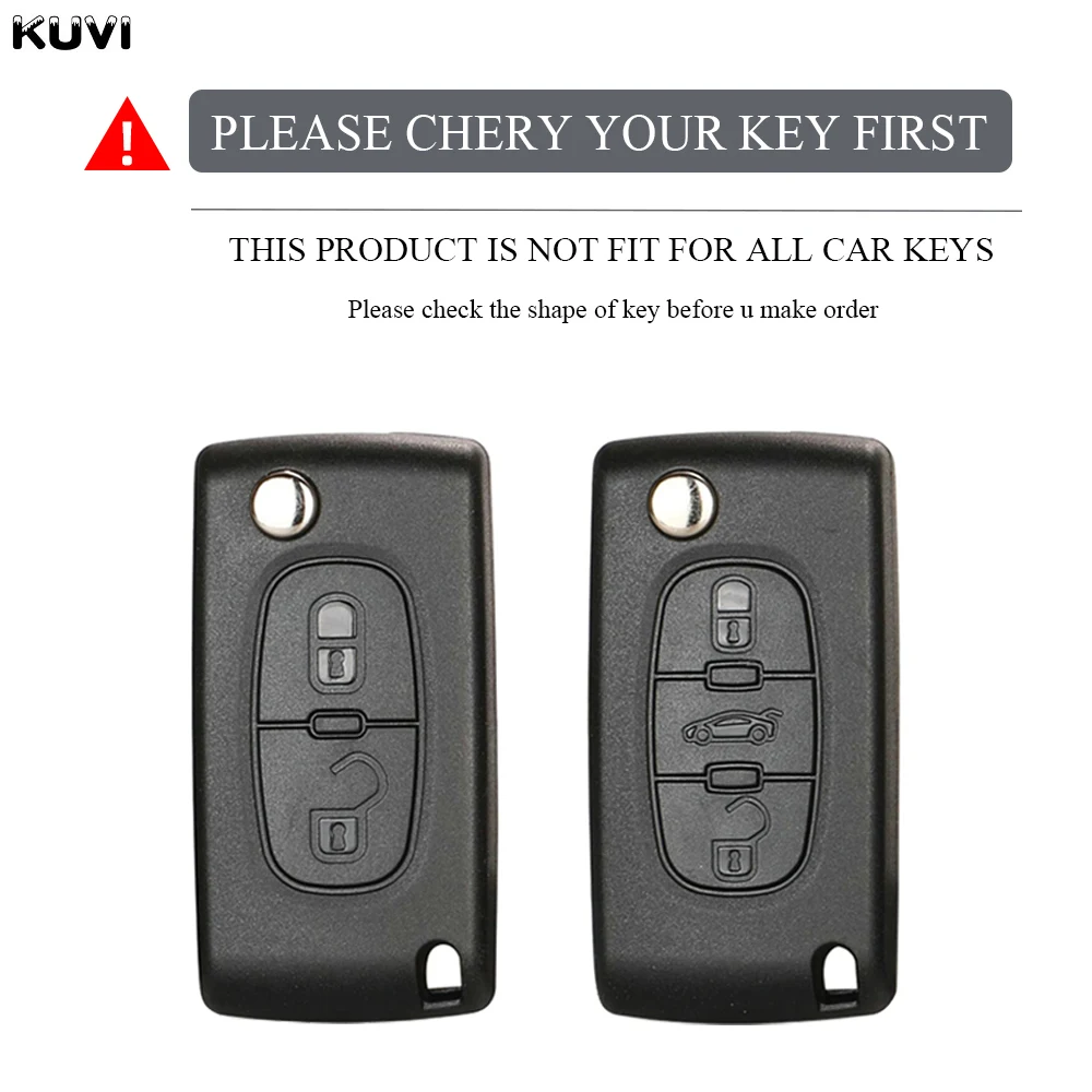 Tpu Car Key Case Fob Remote Cover For Citroen C2 C3 C4 C5 Ds3 Ds4 Picasso Xsara - For Peugeot Rcz 206 308 307 408 3008 5008 Expert - Racext™ - Citroen REMOTE CONTROLS AND KEYS - Racext 49