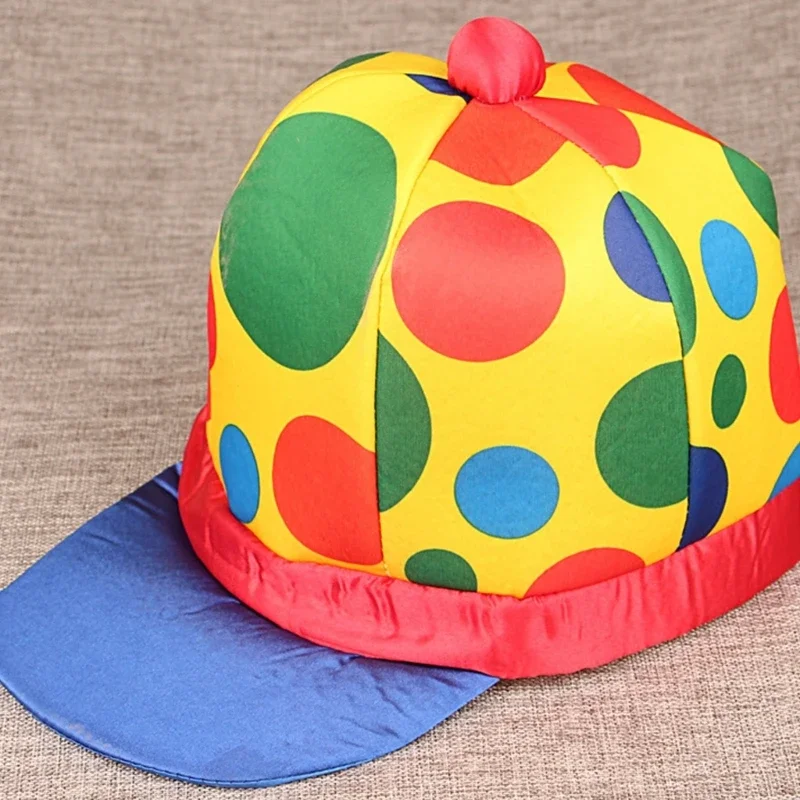 4 Styles Adults Funny Rainbow Clown Hats Christmas Halloween Cosplay Prop Magician Top Festival Party Headgear for Men Women cosplay hat