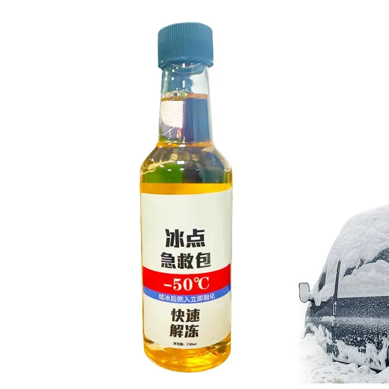 Ice Melter Liquid 150ml Snow Removal Snow Melter Driveway Deicer Windshields Winter Frost Melt Car Frost Removal Effective