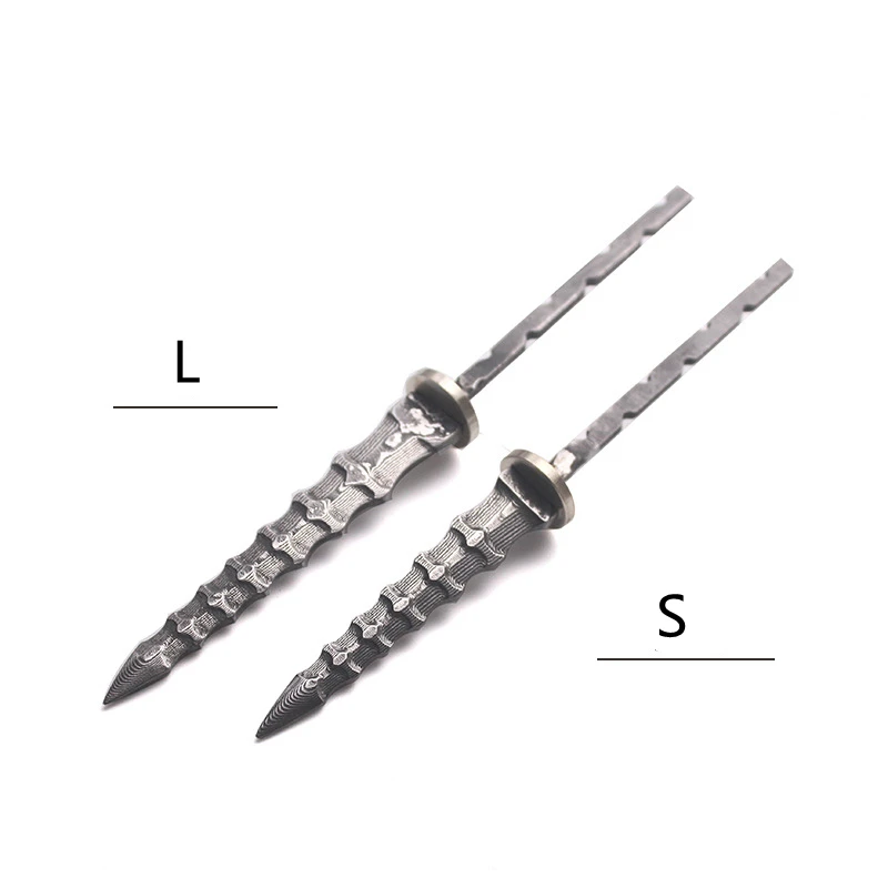 Damascus Tower Tea Knife, Embryo Tea Sword, Small Straight Embryo Brick, Pry Utensils, DIY Ceremony Accessories