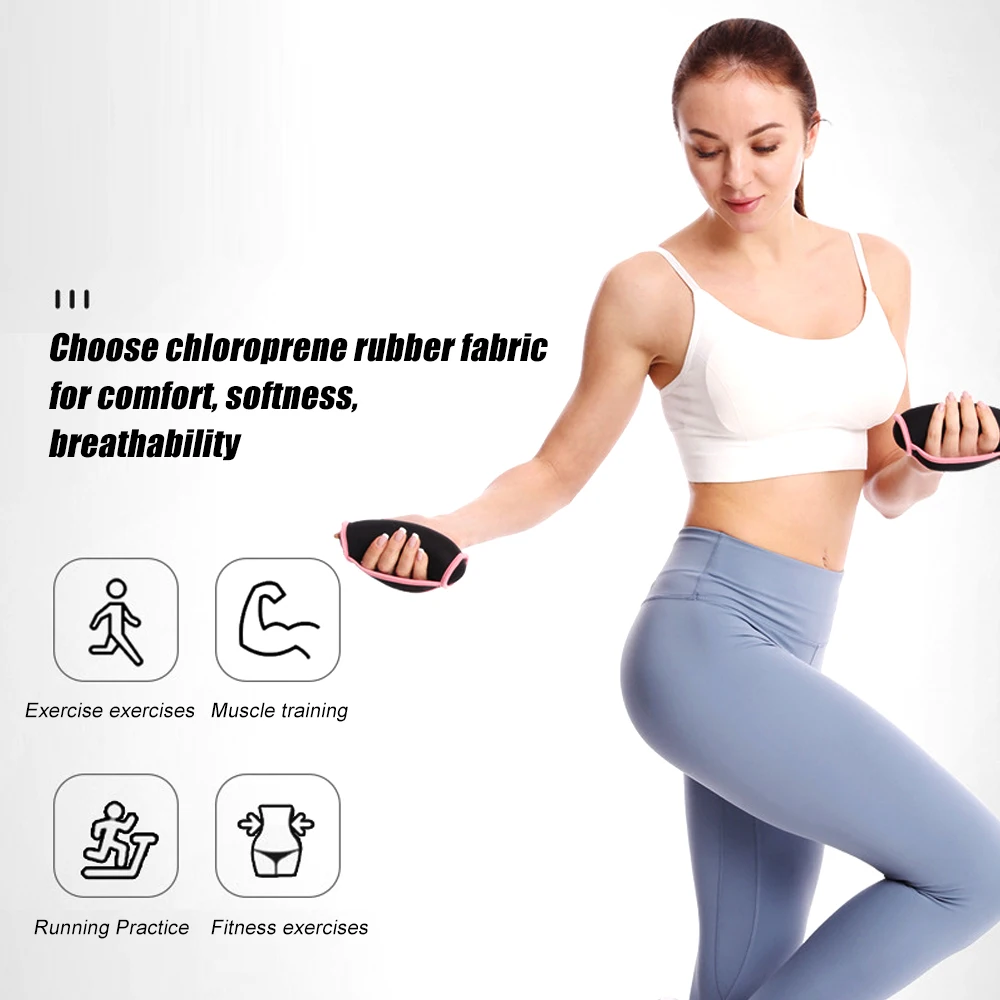 1 Pair Wrist Support Soft Hand Weights 2/4 LBS Walking Dumbbell for Men and Women Jogging Running Physical Therapy Aerobics