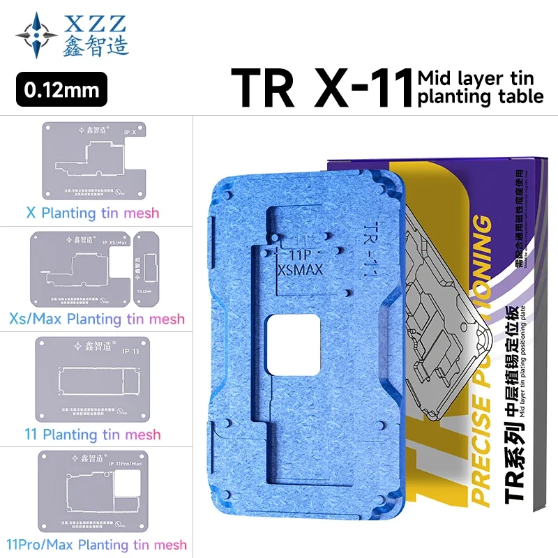 XZZ TR Series Reballing Stencil Middle Layer Planting Tin Platform