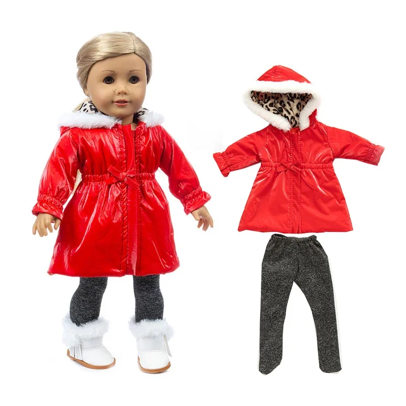 18 Inch Girl Doll Wedding Dress Crown Hood Coat Clothes For 43cm Born Baby Doll 18" American Og Girl