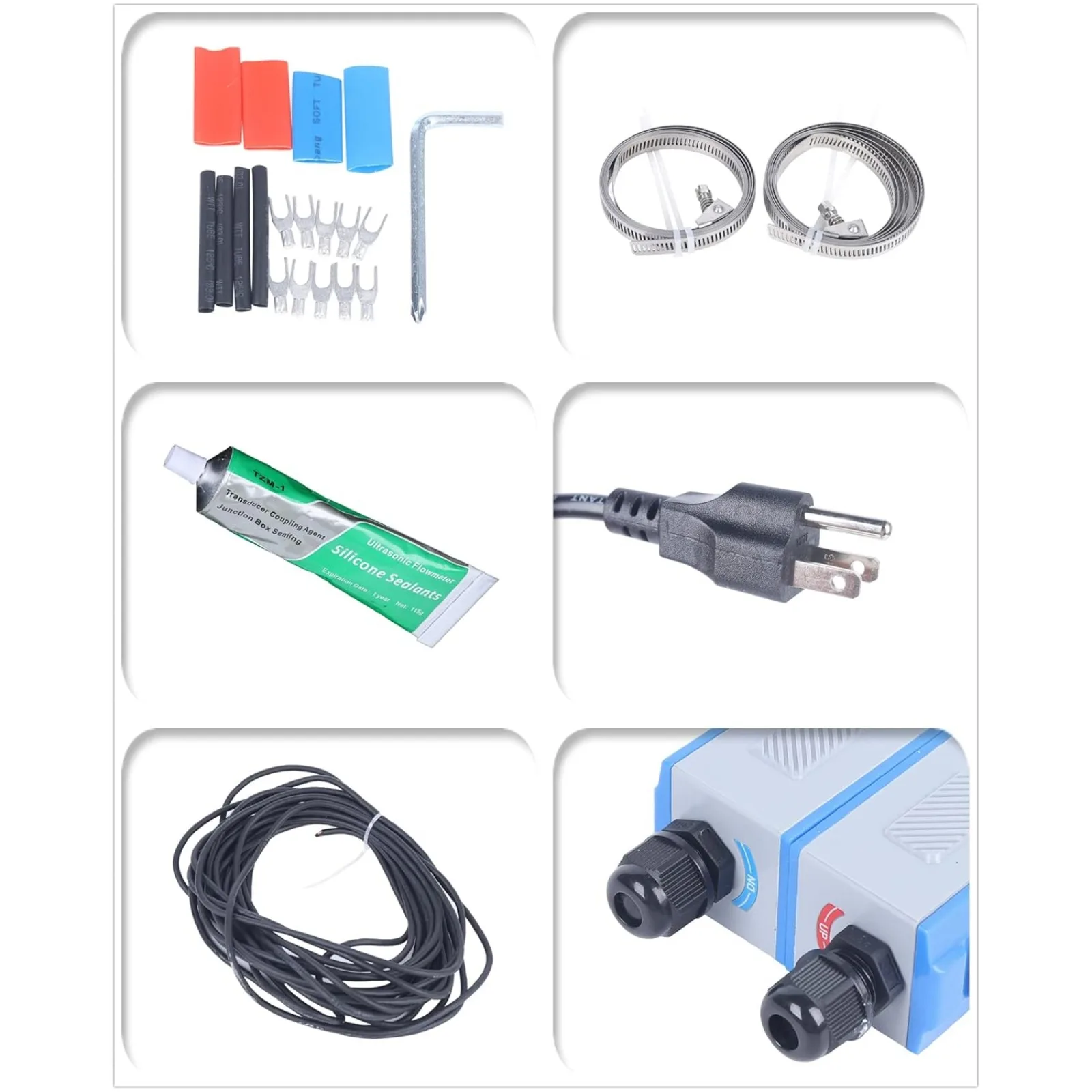 Ultrasonic Flow Meter ,TUF-2000B Liquid Water Flow Control Meter, Digital LCD Display Flowmeter Counter ,TS-2 & TM-1 Transducers