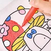 5-20pcs DIY Non-woven Fabric Graffiti Bag with 6-color Mini Pen Reusable Birthday Party Gift Bag Painting Drawing Goodie Bags 5