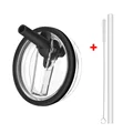 Black-1pcs x straw