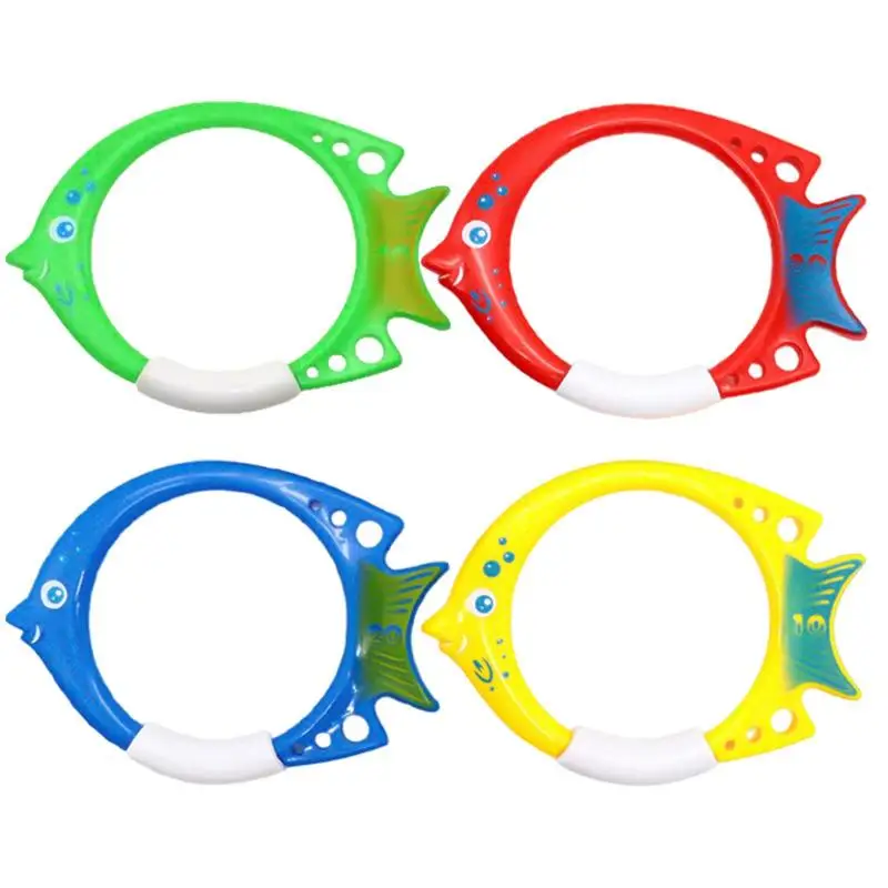 

Pool Toys Dive Rings Fish Shape Diving Training Aid Fun Swim Toys For Boys Girls Kids Diving Training Underwater Game Toy Gift