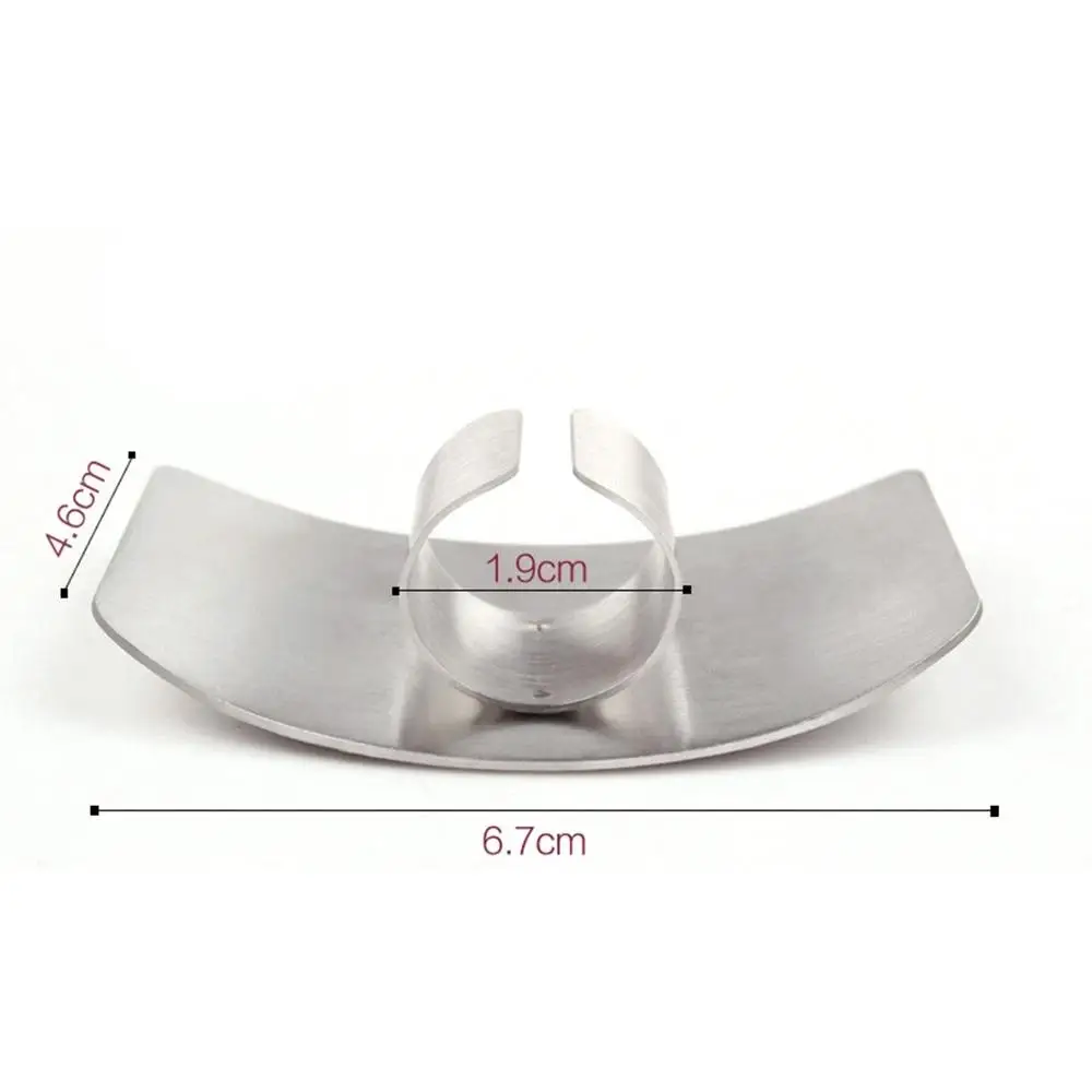 Kitchen Finger Protectors Stainless Steel Finger Guard Safety Vegetable Cutter Hand Guard Tool Anti-cut Kitchen Gadgets