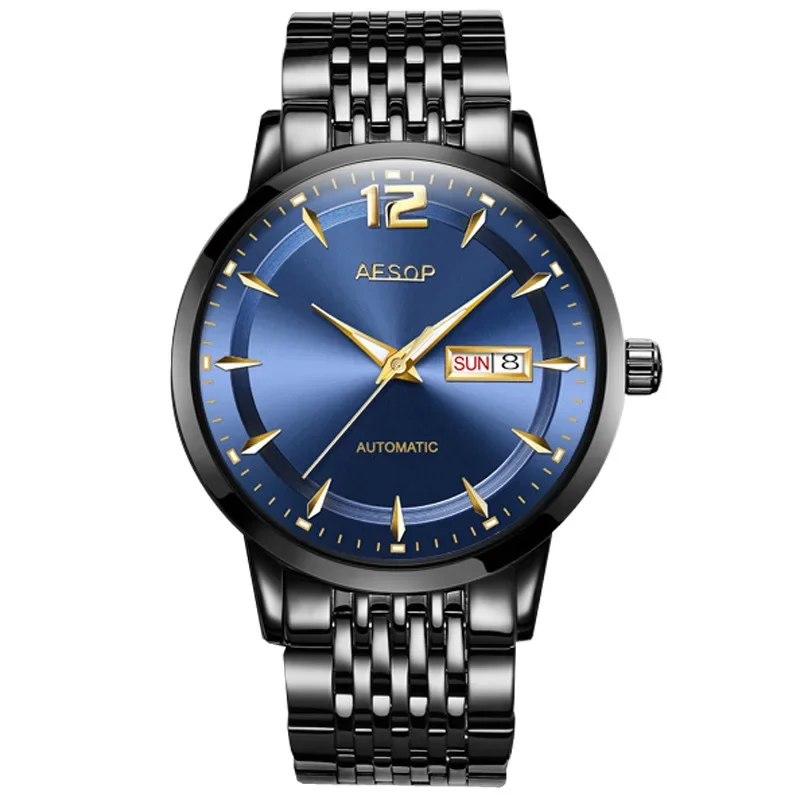 

Прозрачные светящиеся механические часы, водонепроницаемые мужские деловые часы, новая модель для мужчин