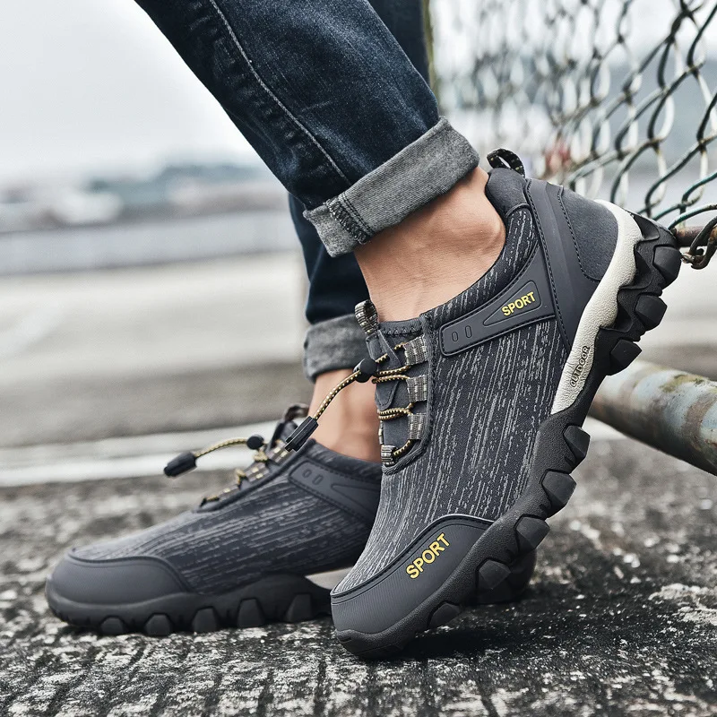 

Waterproof Mountaineering Shoes Men's Four Seasons 2024 New Classic Outdoor Running Fishing Sports Shoes Fashion Casual Shoes