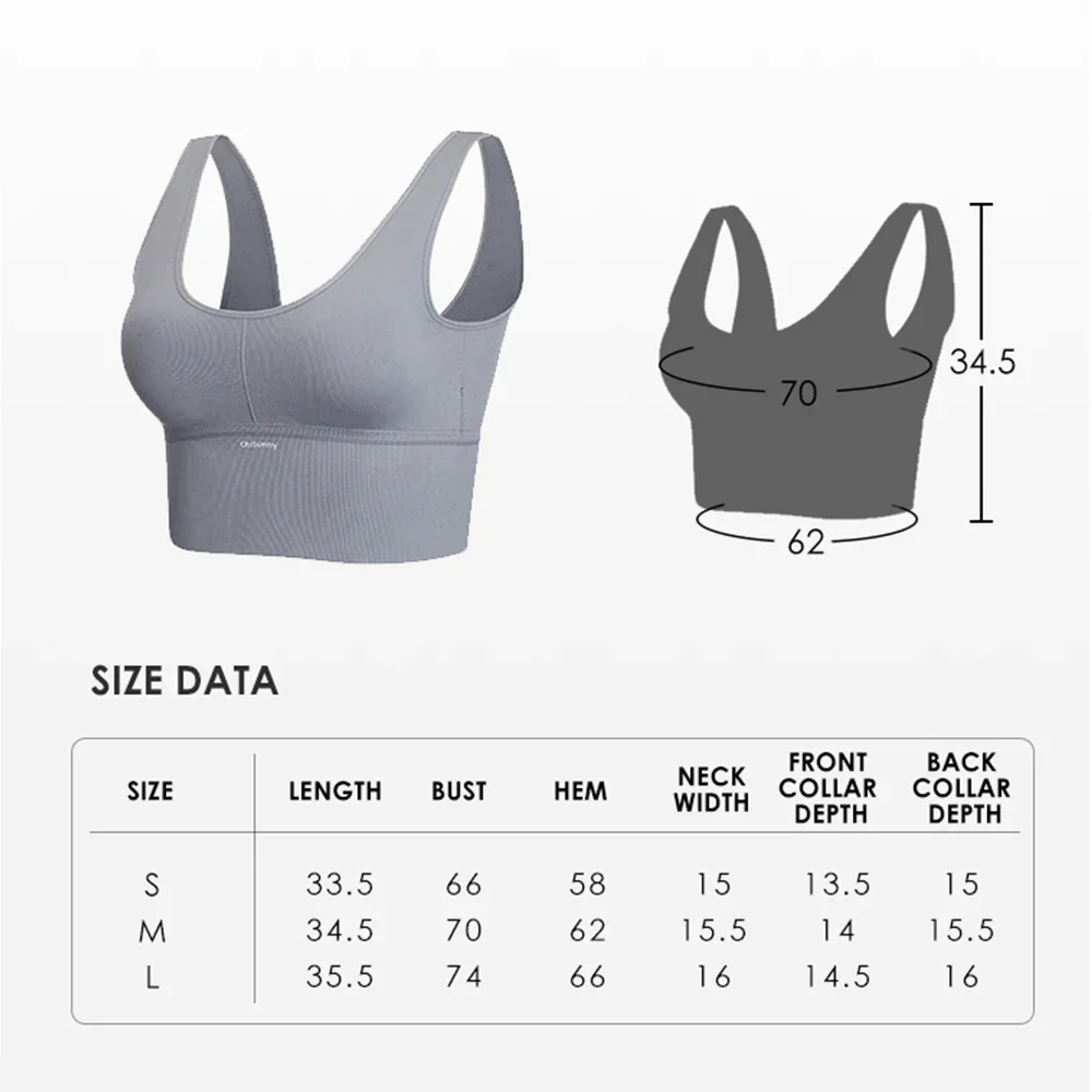 OhSunny Women Sexy Seamless Crop Lingerie Sports Corset Yoga Tank Padded Camisole Gym Ladies Fashion Running Top