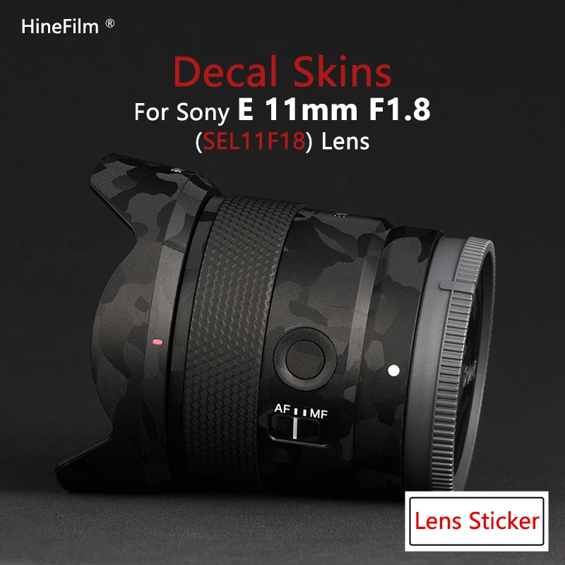

SEL11F18 Lens Decal Skin for Sony E 11mm F1.8 Lens Decal Protector Cover Film Warp Cover Case