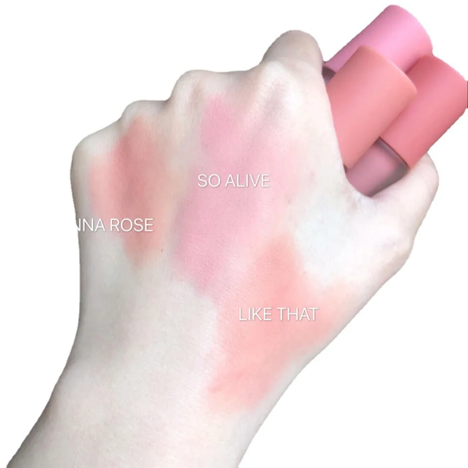Pink Liquid Blush Eyeshadow Long-acting Waterproof Non-fading Enhance Facial Skin Color Easy-to-color Female Cosmetics 5