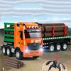 Flatbed Construction Truck Remote Control 9-Channel Lumber Transportation Sound Light Children'S Toys Trucks Gifts 1:18 Metal 2