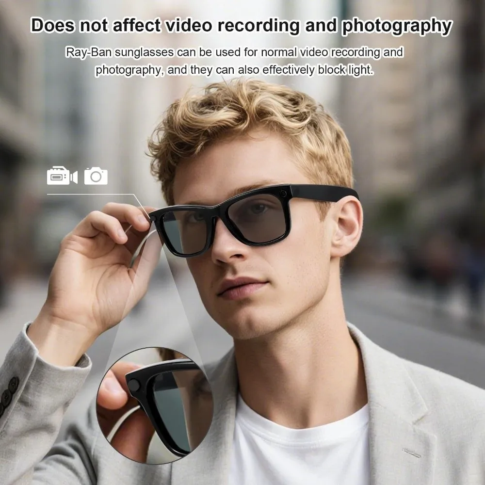 저점착 LED 라이트 차단 스티커 미끄럼 방지 재부착 가능 선글라스용 차광막 레이밴 메타 웨이페어러/스카일러/헤드라인용