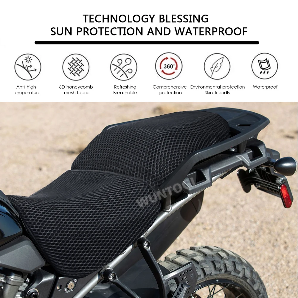 

For PANAMERICA 1250S Pan America 1250 PA1250 Motorcycle Protecting Cushion Seat Cover Nylon Fabric Saddle Seat Cover Accessories