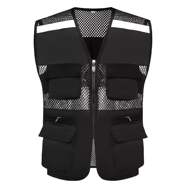 Reflective Tool Vest Summer Mesh Waistcoat