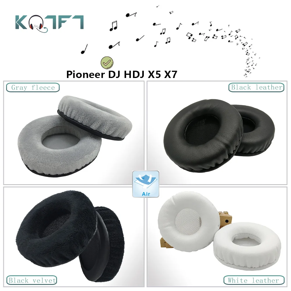 

KQTFT Round shape 1 Pair of Replacement Ear Pads for Pioneer DJ HDJ X5 X7 S7 Headset EarPads Earmuff Cover Cushion Cups