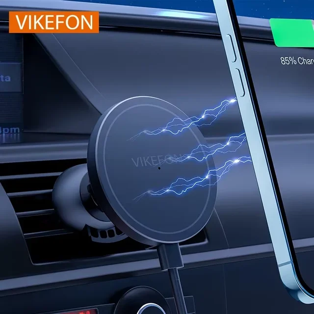 VIKEFON 30W Magnetic Car Wireless Charger For iPhone