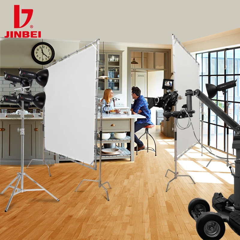 JINBEI JB-004 멀티 램프 브래킷 라이트 스탠드, 휴대용 사진 붐 암, LED 비디오 조명, 스튜디오 플래시, 야외 스트로브