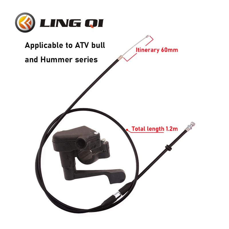 LING QI Thumb Accelerator Is Suitable For ATVs, Four Wheeled Vehicles, Modified Vehicles, Etc. Aluminum Accelerator 50-250cc pentora raptor style 250cc 4 wheels motorcycle four wheels motorcyclecustom