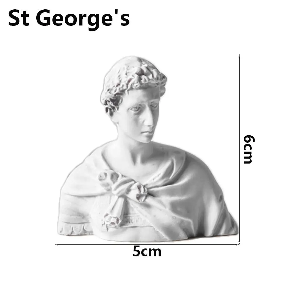 Miniature Greek Mythology Plaster Bust Sculpture