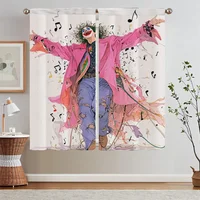 The Clown's Chaotic Dance Moves Ready Curtains Cheap Things With Free Shipping for Home Interior Curtains Modern Home Decoration 1
