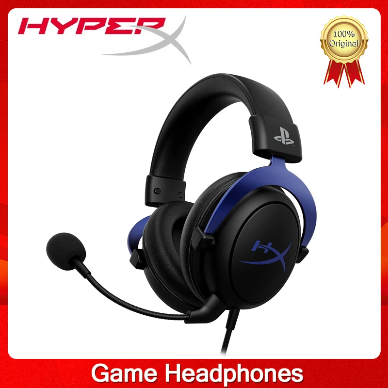 

HyperX Cloud Gaming Headset PlayStation Official Licensed Product, for PS5 and PS4, Memory Foam comfort Noise-cancelling Mic
