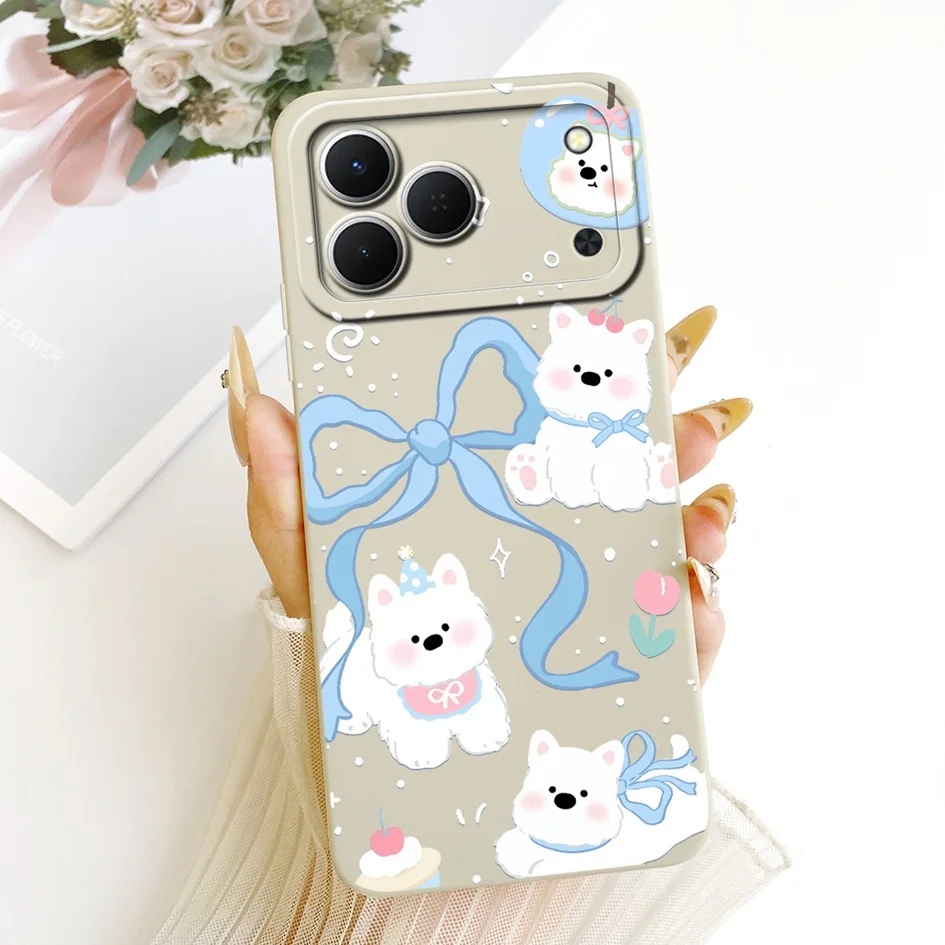 Cute Cartoon Cat Painted Soft Silicone Phone Case Cover