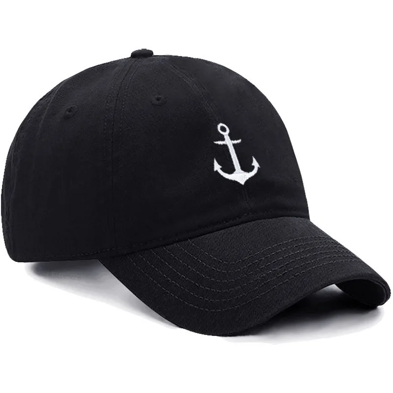 Men's Baseball Cap Women's Soft Washed Cotton Anchor Embroidery Dad Hat Sport Golf Caps For Man Sun Hats Dropshipping 3
