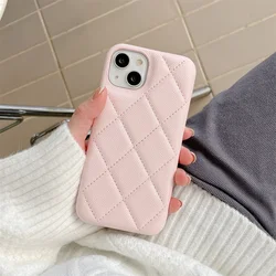 Luxury Leather Crossbody Lanyard Wallet Phone Case with Necklace Chain and Air Card Holder - iPhone 15 (Pink)