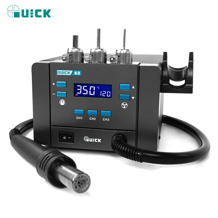 Quick K8 Lead-free Soldering Station For Repair Mobile Phone IC Chips Welding Station Hot Air Gun Station